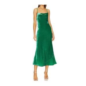 rhode green velvet dress Rhode Pia Ruched Velvet Mini Dress Emerald Green Womens Size 6